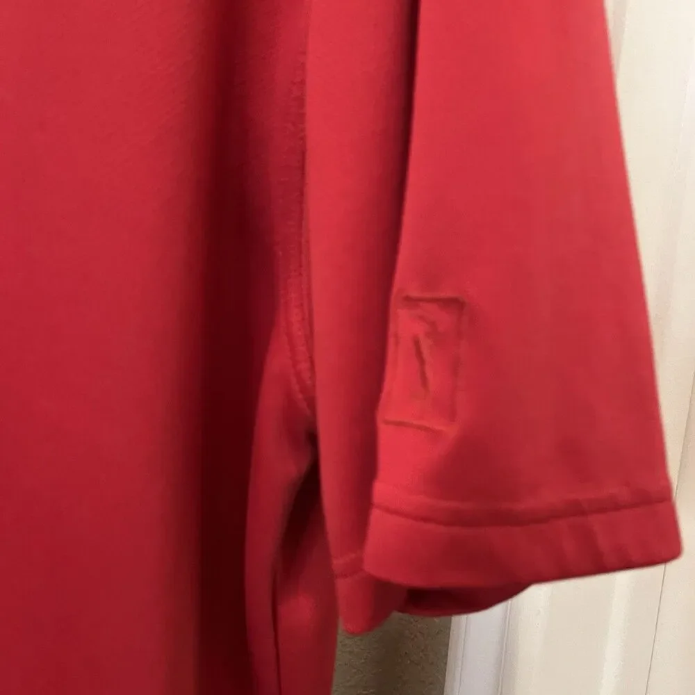 PGA TOUR Polo Shirt Mens XL Red Airflux Golf Performance Short Sleeve Collared